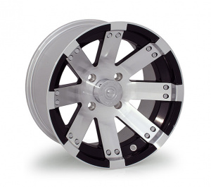 8JX12 H2 ALU 4/86/110 Ø14.3 C60 ET-10.2  Gloss Black Machined 8911280-34