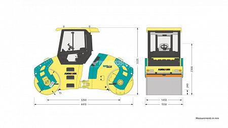 Каток двухвальцовый AMMANN AV70X