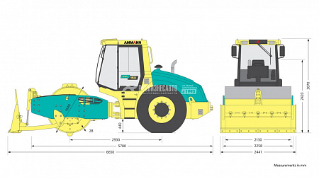 Каток дорожный грунтовый AMMANN ASC150D