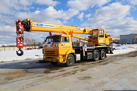 КС 55713-5В-4 автокран 25т. с гуськом  (КАМАЗ-43118) ОВОИД